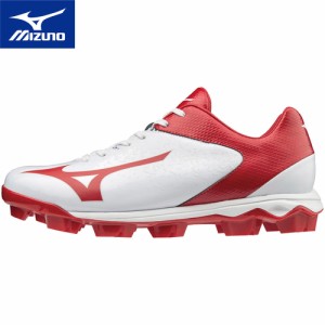 ミズノ MIZUNO メンズ レディース 野球 スパイク ウエーブセレクトナイン ホワイト/レッド 11GP1922 62 WAVE SELECT 9 野球シューズ