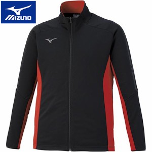 ミズノ MIZUNO メンズ レディース ウォームアップジャケット ブラック×レッド×ガンメタ 32MC0110 96 トレーニングウェア