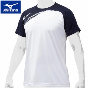 ミズノ MIZUNO メンズ レディース 野球ウェア 練習用シャツ ミズノプロ グラフィックTシャツ ネイビー 12JA0T04 14 BBシャツ ウェア