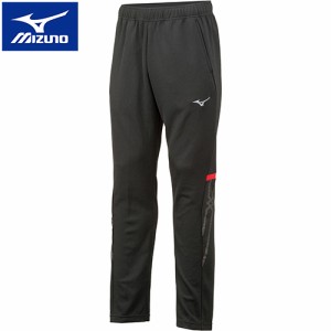 ミズノ MIZUNO メンズ レディース ロングパンツ MCライン ウォームアップパンツ ブラック×チャイニーズレッド 32MD1110 96 長ズボン