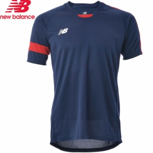 ニューバランス New Balance メンズ ゲームシャツ ネイビー/レッド JMTF0488 NRD サッカーウェア 半袖シャツ トレーニング 試合 練習