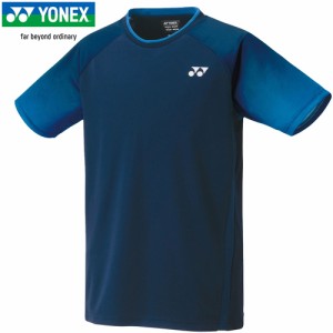 ヨネックス YONEX メンズ レディース ユニゲームシャツ フィットスタイル ネイビーブルー 10469 019 半袖 トップス Tシャツ 試合 テニス