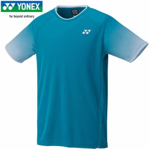 ヨネックス YONEX メンズ レディース ユニゲームシャツ フィットスタイル ティールブルー 10469 817 半袖 トップス Tシャツ 試合 テニス