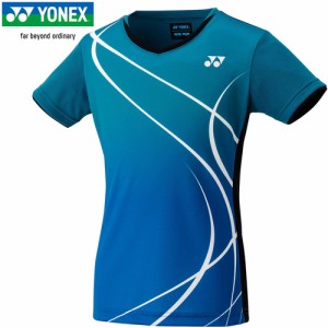 ヨネックス YONEX キッズ ジュニアゲームシャツ ティールブルー 20671J 817 半袖トップス 部活 試合 吸汗速乾 バドミントンウェア