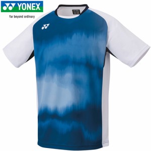 ヨネックス YONEX メンズ メンズゲームシャツ フィットスタイル ホワイト 10447 011 バドミントンウェア トップス 試合 練習 UVカット