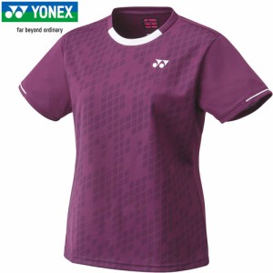 ヨネックス YONEX レディース ウィメンズゲームシャツ ワイン 20670 021 バドミントンウェア 半袖トップス 試合 練習 部活 スポーツ