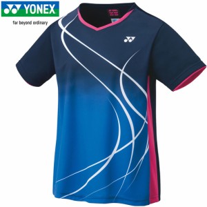 ヨネックス YONEX レディース ウィメンズゲームシャツ ネイビーブルー 20671 019 バドミントンウェア 半袖トップス 試合 練習 部活