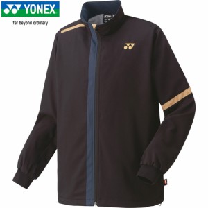 ヨネックス YONEX メンズ レディース テニス トレーニングウェア ユニ裏地付ウィンドウォーマーシャツ ブラック 70086 007 アウター