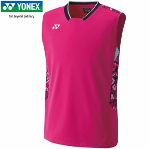 ヨネックス YONEX メンズ メンズゲームシャツ ノースリーブ ベリーピンク 10522 654 タンクトップシャツ ユニフォーム テニスウェア