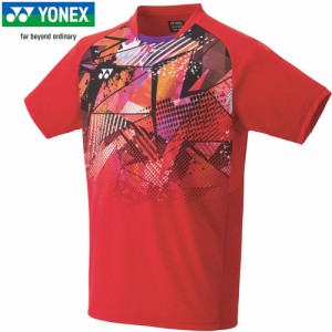 ヨネックス YONEX メンズ メンズゲームシャツ フィットスタイル サンセットレッド 10525 496 半袖シャツ ユニフォーム テニスウェア