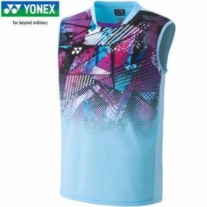 ヨネックス YONEX メンズ メンズゲームシャツ ノースリーブ アクアブルー 10526 111 タンクトップシャツ ユニフォーム テニスウェア
