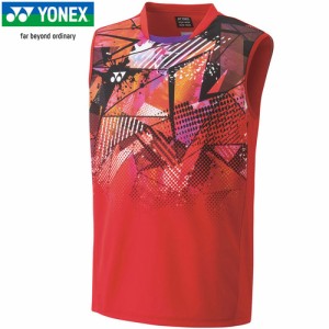 ヨネックス YONEX メンズ メンズゲームシャツ ノースリーブ サンセットレッド 10526 496 タンクトップシャツ ユニフォーム テニスウェア