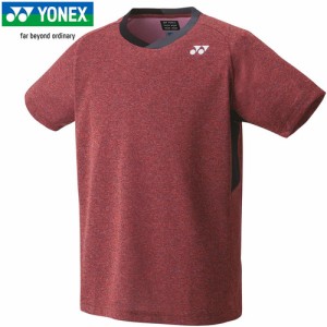 ヨネックス YONEX メンズ レディース ユニゲームシャツ フィットスタイル サンセットレッド 10527 496 半袖シャツ ユニフォーム