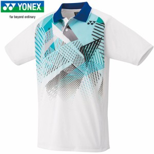 ヨネックス YONEX メンズ レディース ユニゲームシャツ ホワイト 10530 011 半袖シャツ ユニフォーム テニスウェア バドミントン 試合