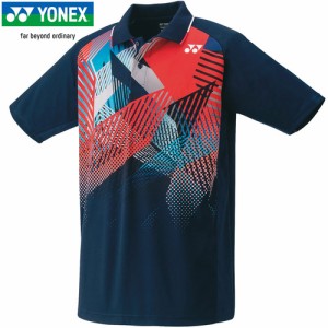 ヨネックス YONEX メンズ レディース ユニゲームシャツ ネイビーブルー 10530 019 半袖シャツ ユニフォーム テニスウェア バドミントン