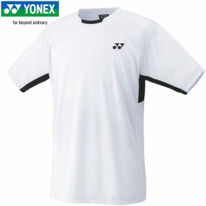 ヨネックス YONEX メンズ レディース ユニゲームシャツ ホワイト 10810 011 半袖シャツ ユニフォーム テニスウェア バドミントン 試合