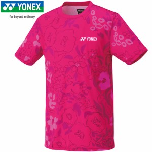 ヨネックス YONEX メンズ レディース ユニTシャツ ローズピンク 16621 123 半袖シャツ テニスウェア バドミントン 練習着 トップス