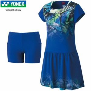 ヨネックス YONEX レディース ウィメンズワンピース ミッドナイトネイビー 20723 472 半袖ワンピース テニスウェア バドミントン 練習着