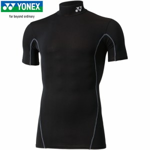 ヨネックス YONEX メンズ レディース テニス アンダーウェア ハイネック半袖シャツ ブラック STB-F1007 007 トップス ショートスリーブ