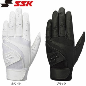 エスエスケイ SSK メンズ 高校野球対応手袋 両手用 EBG3005W バッティンググローブ 打者用手袋