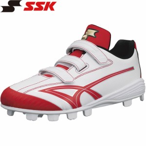 エスエスケイ SSK メンズ レディース 野球 スパイク グローロード MC2 ホワイト×レッド SSF4230VC 1020 野球用スパイク