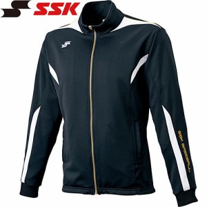 エスエスケイ SSK メンズ レディース フルジップジャケット ブラック×ホワイト×ゴールド DRF019 9010G 野球 ウェア ジャージ