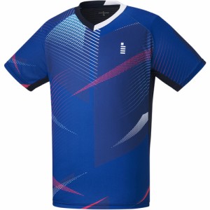 ゴーセン GOSEN メンズ レディース ゲームシャツ ネイビー T2300 17 テニスウェア バドミントンウェア 半袖シャツ トップス