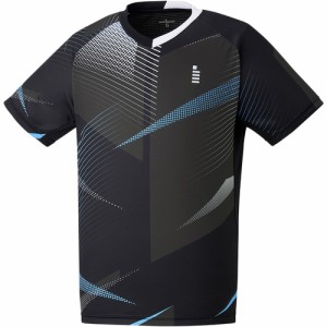 ゴーセン GOSEN キッズ ゲームシャツ ブラック T2300 39 テニスウェア バドミントンウェア 半袖シャツ トップス ゲームウェア