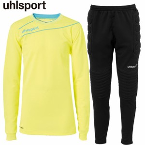 ウールシュポルト uhlsport キッズ サッカー キーパーウェア ストリーム3.0GK ジュニアセット フローイエロー×アイスブルー 1005703 03