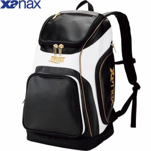 ザナックス Xanax メンズ レディース 野球 バッグ バックパック ブラック×ホワイト BA-G900 9001 野球バッグ ベースボール リュック