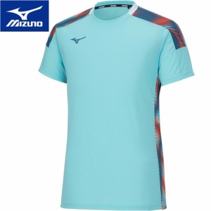 ミズノ MIZUNO メンズ レディース ドライエアロフローゲームシャツ ブルーターコイズ 62JAA001 20 テニスウェア バドミントン