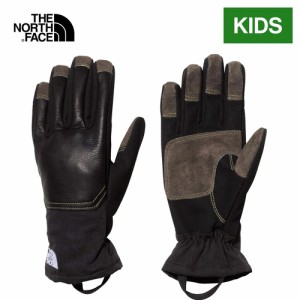 ザ・ノース・フェイス ノースフェイス キッズ キャンプワークグローブ ブラック NNJ12230 KB Kids' Camp Work Glove 2023春夏モデル