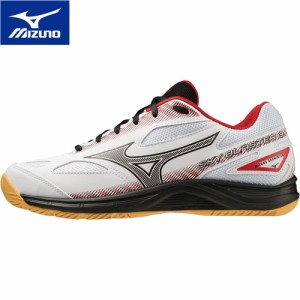 ミズノ MIZUNO メンズ レディース バドミントンシューズ スカイブラスター 3 ホワイト×ブラック×レッド 71GA2345 01 SKY BLASTER 3 靴