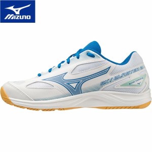 ミズノ MIZUNO メンズ レディース バドミントンシューズ スカイブラスター 3 ホワイト×ブルー×ターコイズ 71GA2345 10 SKY BLASTER 3