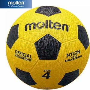 モルテン molten サッカーボール 亀甲ゴムサッカー 黄黒 F4 Y フットボール スポーツ 運動 練習