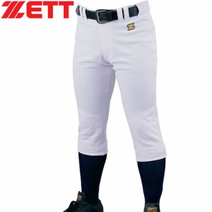ゼット ZETT メンズ レディース 野球ウェア 練習用パンツ メカパン キルトパンツ ホワイト BU1282QP 1100 ユニフォーム パンツ 野球