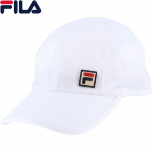 フィラ FILA メンズ レディース テニスウェア 帽子 ユニキャップ ホワイト VM9747 01 キャップ スポーツウェア 部活 バドミントン 硬式