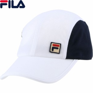フィラ FILA メンズ レディース テニスウェア 帽子 ユニキャップ ホワイトネイビー VM9747 20A キャップ スポーツウェア 部活