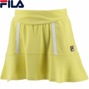 フィラ FILA レディース スコート イエロー VL2589 18 2023春夏モデル スカート ゲームウェア テニス スポーツ 試合 部活 練習