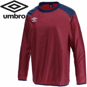 アンブロ umbro メンズ サッカーウェア コート ウインドアップピステトップ ディープレッド×ネイビー UBA4040 DRNV サッカー 長袖