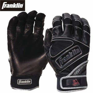 フランクリン Franklin メンズ 野球ウェア 手袋 バッティンググローブ パワーストラップクロム ブラック 20490 BK POWERSTRAP CHROME