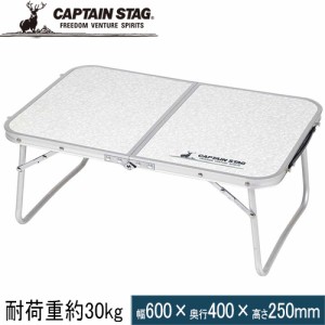 キャプテンスタッグ CAPTAIN STAG ラフォーレ アルミ薄型FDテーブル 60×40cm UC-514 ミニテーブル アウトドア バーベキュー ピクニック