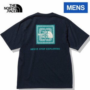 ザ・ノース・フェイス ノースフェイス メンズ Tシャツ ショートスリーブバンダナスクエアロゴティー アーバンネイビー NT32349 UN S/S