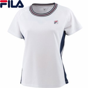 フィラ FILA レディース ゲームシャツ ホワイト VL7507 01 半袖Tシャツ スポーツウェア テニスウェア トップス