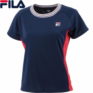 フィラ FILA レディース ゲームシャツ フィラネイビー VL7507 20 半袖Tシャツ スポーツウェア テニスウェア トップス