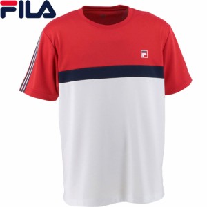 フィラ FILA メンズ ゲームシャツ フィラレッド VM7015 11 半袖Tシャツ スポーツウェア テニスウェア トップス