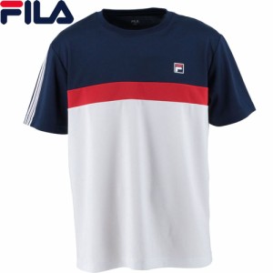 フィラ FILA メンズ ゲームシャツ フィラネイビー VM7015 20 半袖Tシャツ スポーツウェア テニスウェア トップス