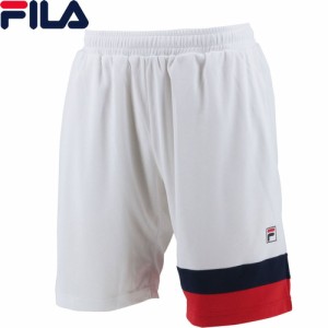 フィラ FILA メンズ ショートパンツ ホワイト VM7016 01 ハーフパンツ ハーパン テニスウェア スポーツウェア