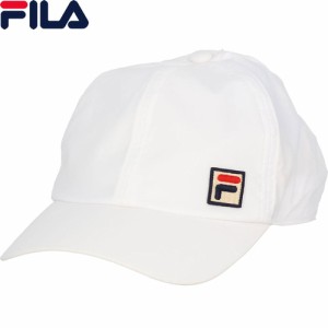 フィラ FILA メンズ テニスウェア 帽子 キャップ ホワイト VM9755 01 メッシュ スポーツウェア 小物 アクセサリ
