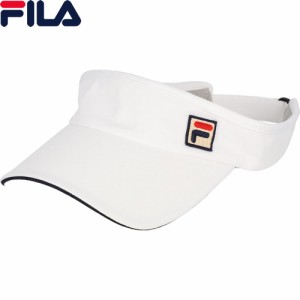 フィラ FILA メンズ サンバイザー ホワイト VM9756 01 帽子 無地 スポーツウェア テニスウェア 小物 アクセサリ